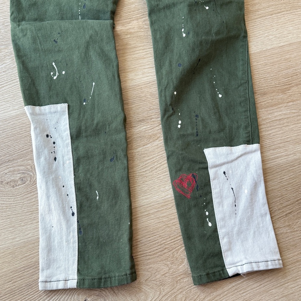 Kleep Chive Washed Skinny Twill Pants 36 - Picture 9 of 10
